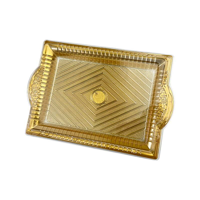 নিষ্পত্তিযোগ্য স্বচ্ছ পুরু প্যাস্ট্রি ট্রে