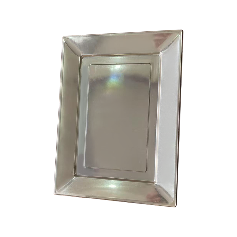 ডিসপোজেবল পিএস সিলভার ফুড ট্রে