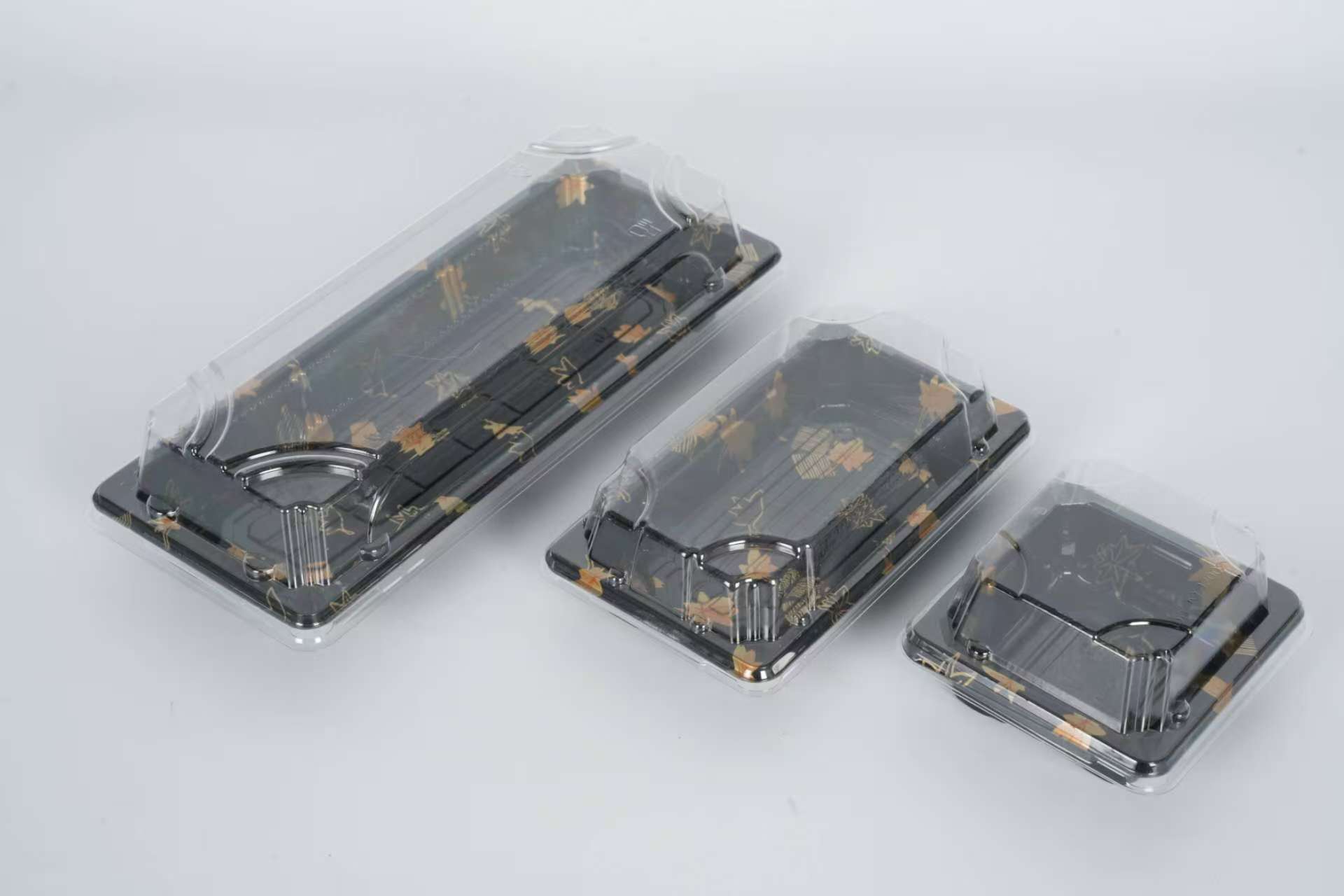 নিষ্পত্তিযোগ্য প্লাস্টিক পিপি উপাদান সুশি খাদ্য ট্রে বক্স 