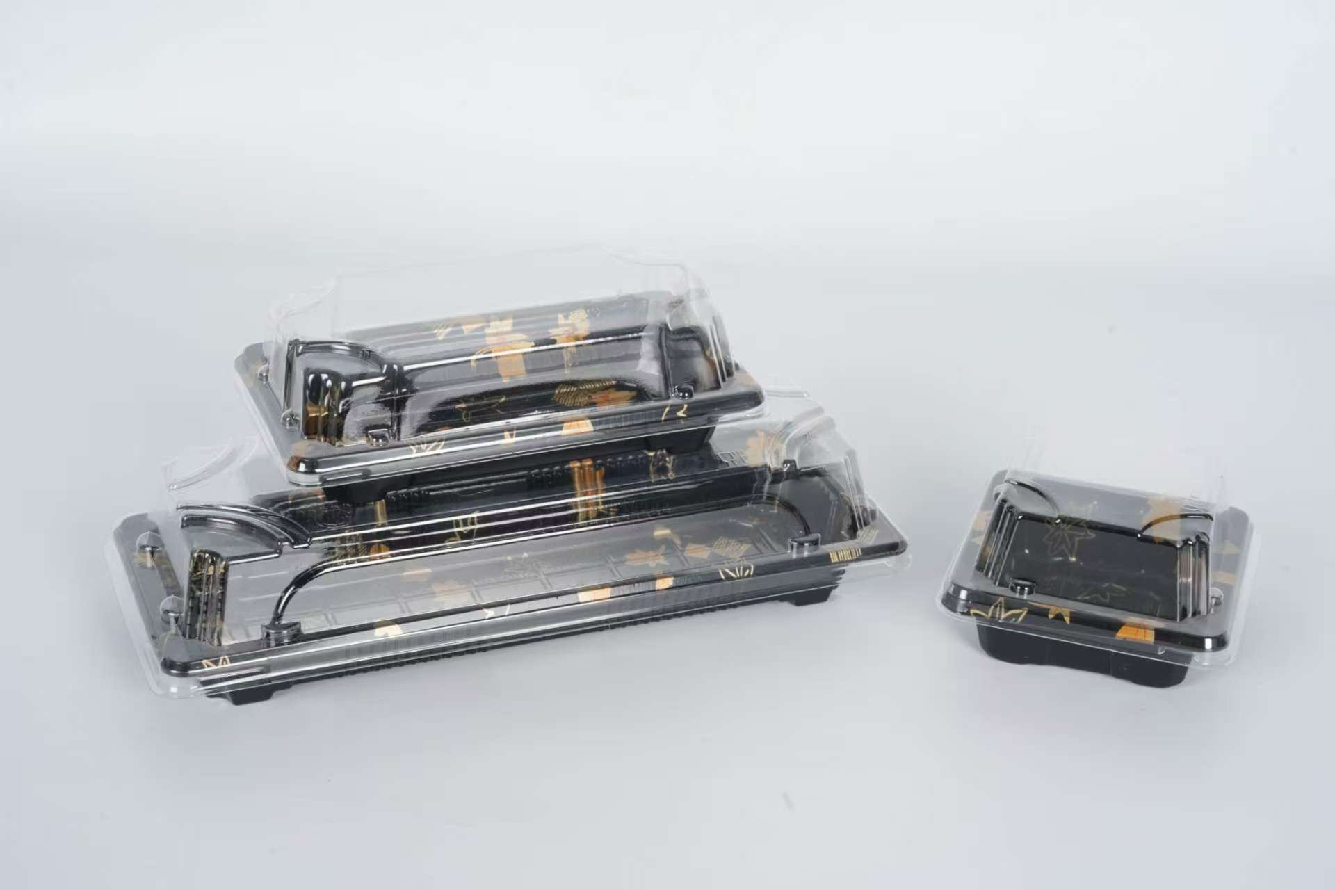 নিষ্পত্তিযোগ্য প্লাস্টিক পিপি উপাদান সুশি খাদ্য ট্রে বক্স 